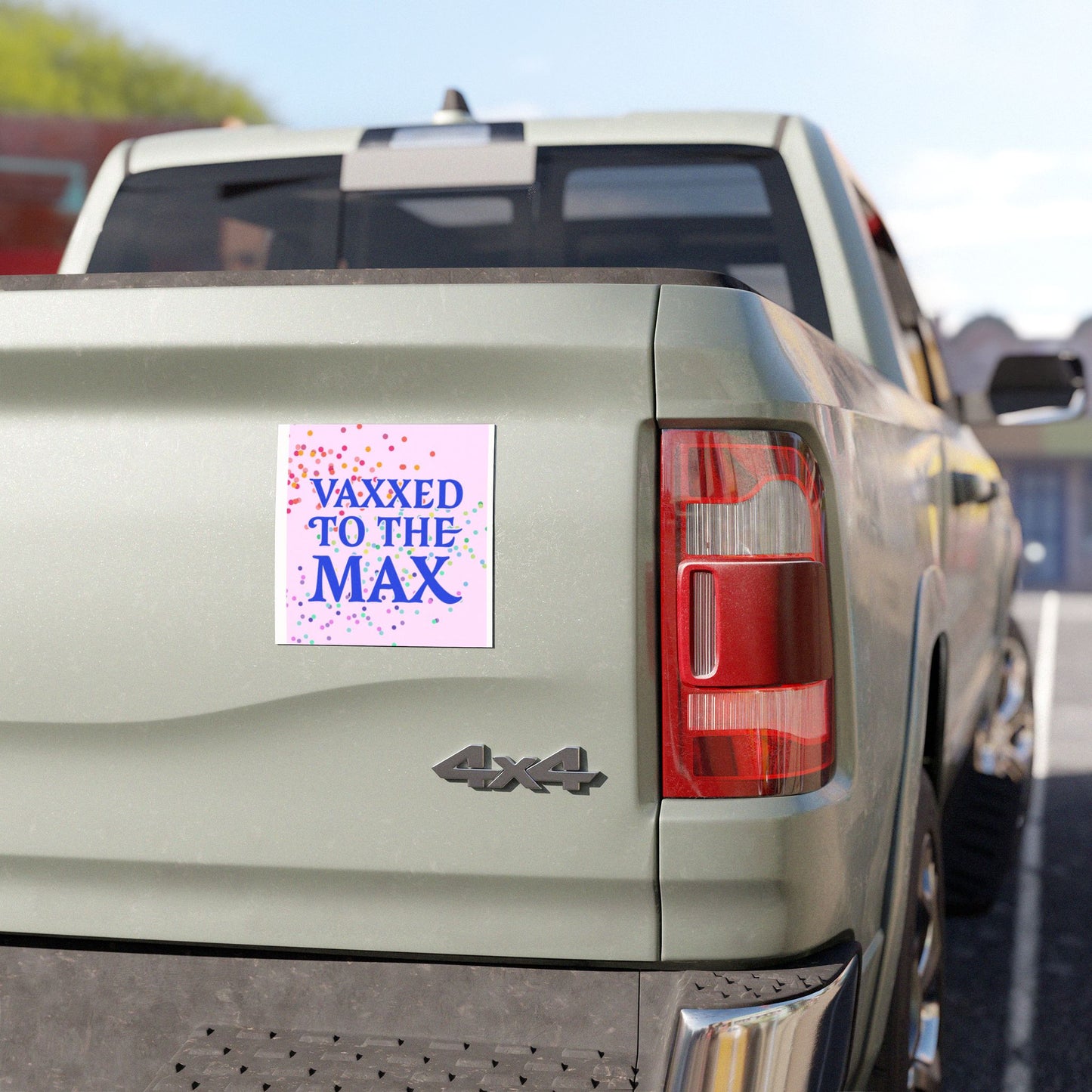 vaxxed to the max wax funny magenet for cars to the max vax wax Car Magnets