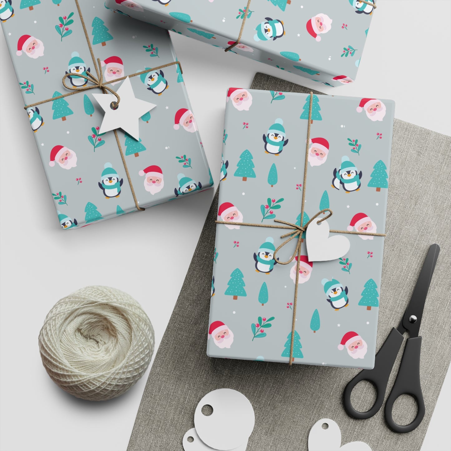 Winter Blush Heavyweight Christmas Gift Wrap Christmas Gift Wrapping Paper Sheets, 1pc