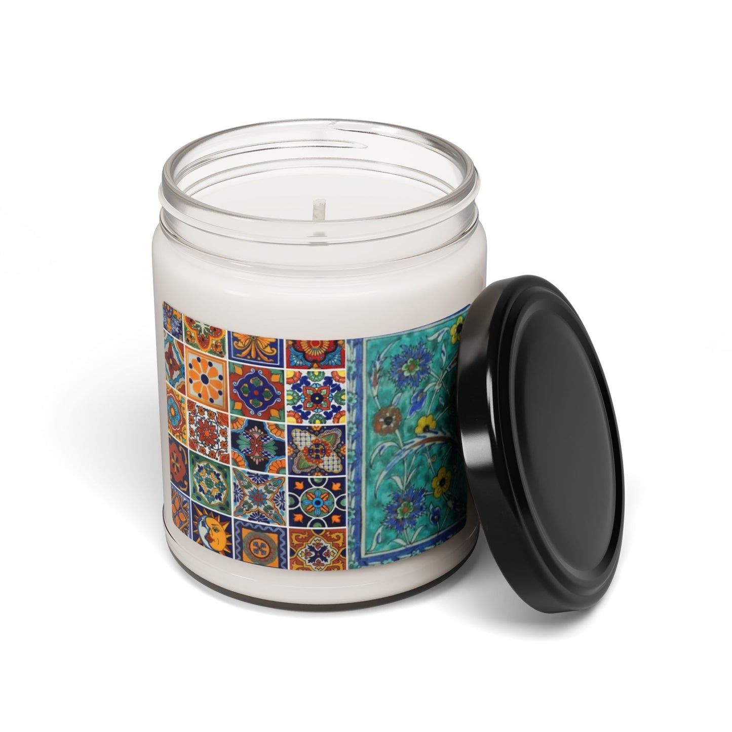 Persian pattern tiles tapestry Scented Soy Candle, 9oz