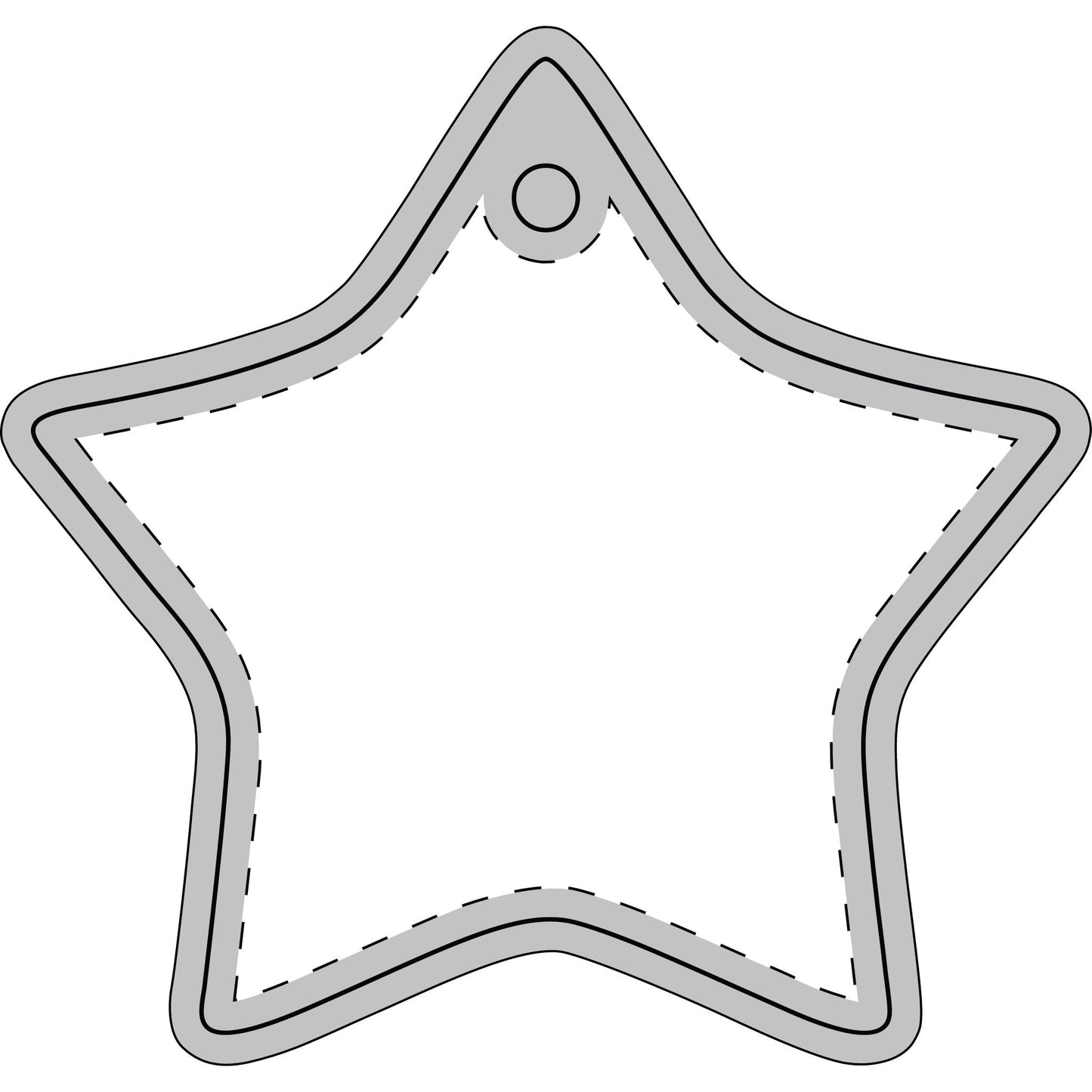 Star duck Ceramic Ornament
