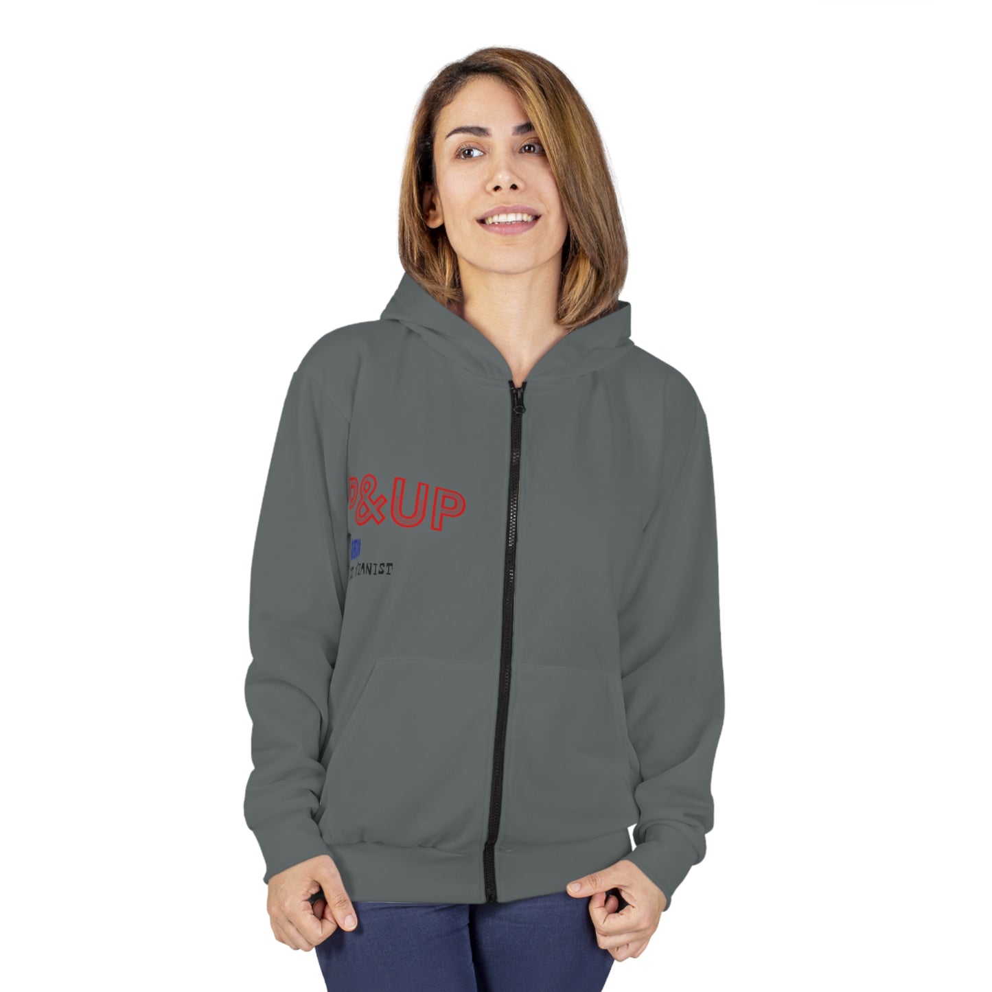 Cold Play Up & UP cold play Chris Martin Unisex Zip Hoodie (AOP)