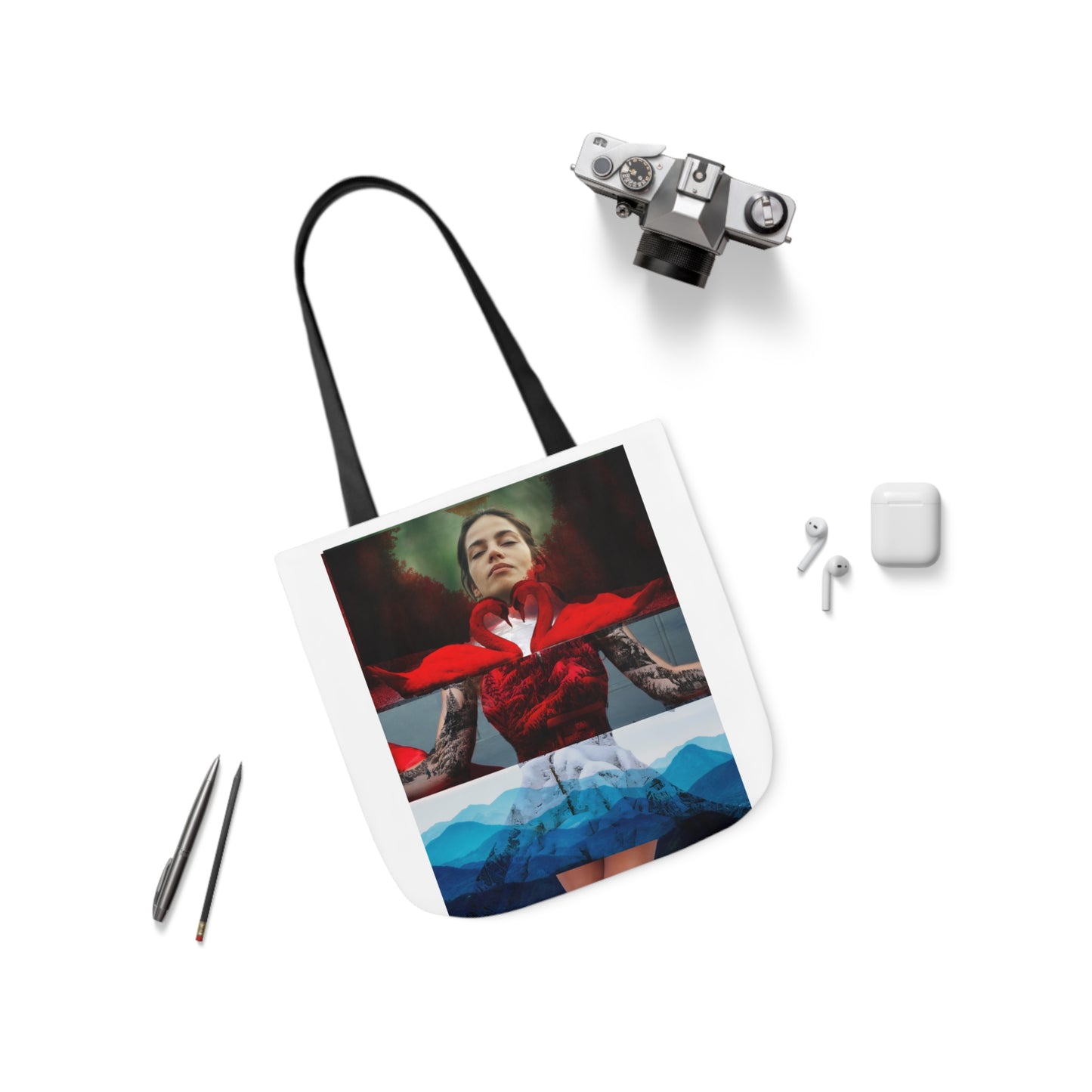 Canvas Tote Bag, 5-Color Straps