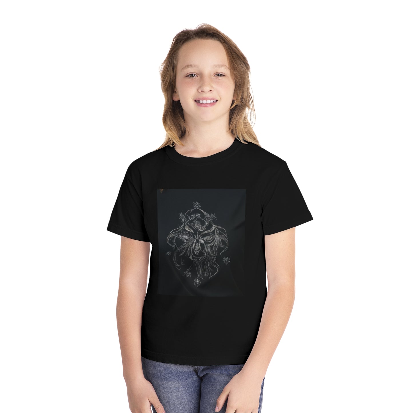 woman in the wind woman design woman face in wind angle black angel black angel blackYouth Midweight Tee