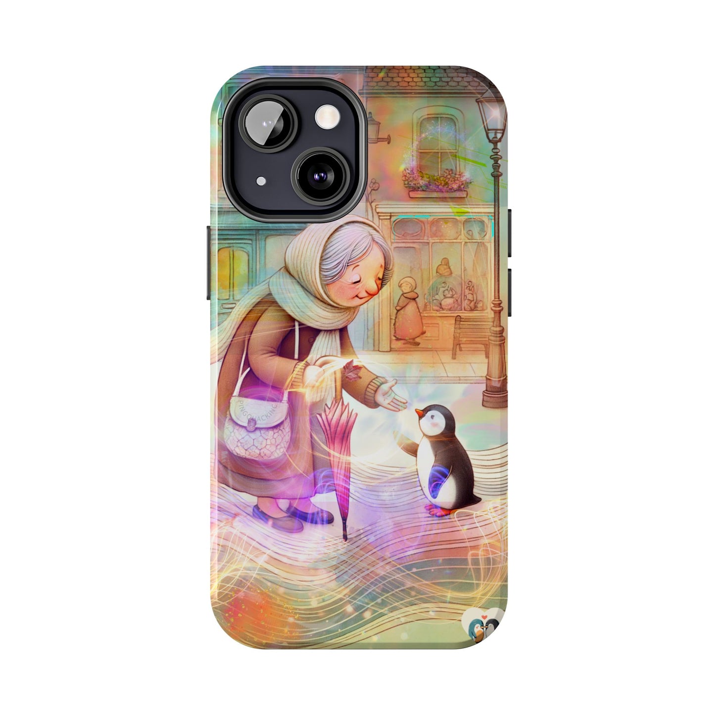 Love Penguin Phone case iPhone 15, 16 pro max, iPhone 14 Pro, iPhone 14 Plus Tough Phone Cases