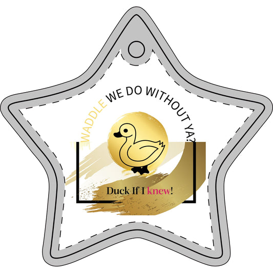 Star duck Ceramic Ornament