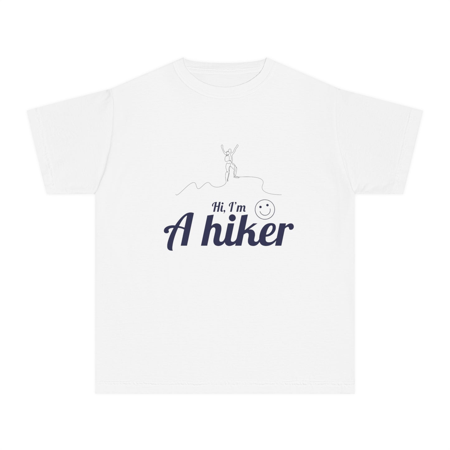 Hi I am a hiker kid shirt hike lovers walking lovers walking hiking mountain forest Youth Midweight Tee