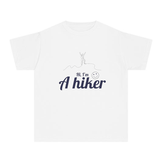 Hi I am a hiker kid shirt hike lovers walking lovers walking hiking mountain forest Youth Midweight Tee