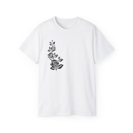 black and white rose shirt Unisex Ultra Cotton Tee