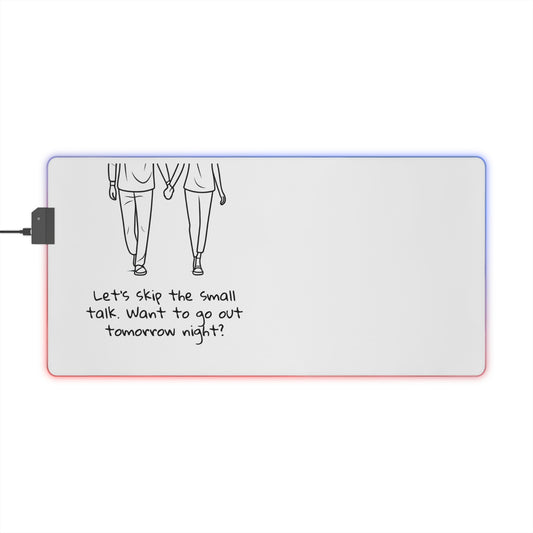 My girlfriend boyfriend's gift anniversary birthday wish idea LED Gaming Mouse Pad