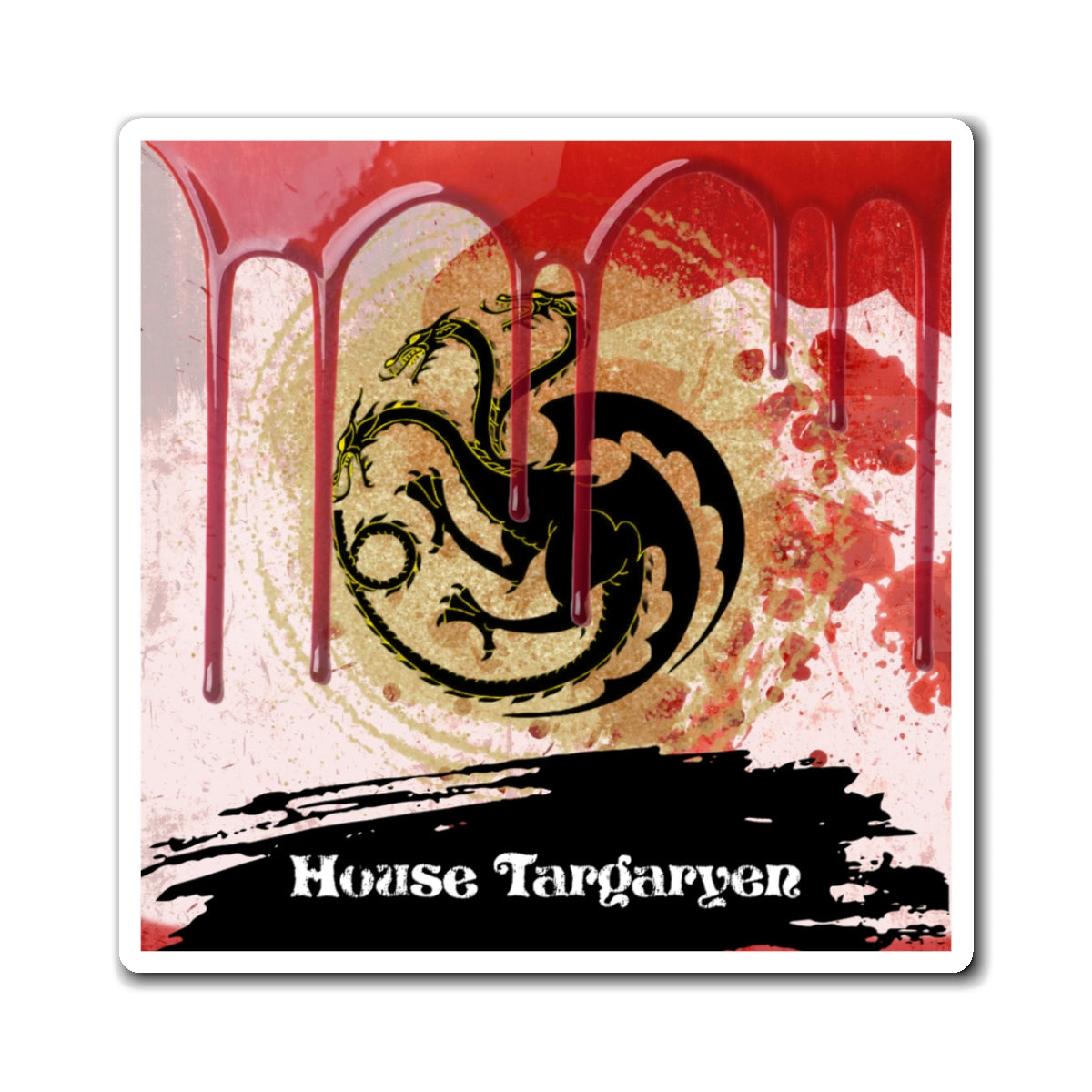 House Targaryen Magnets, Fire And Blood Magnets, Game Of Thrones Magnets, GOT Magnets, Popular Movie Magnets, Dragon Magnets, Magnets