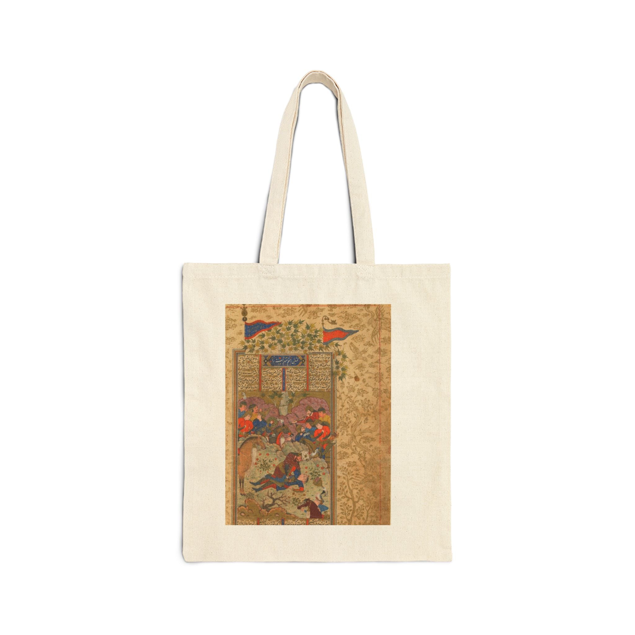 Persian asian art Cotton Canvas Tote Bag