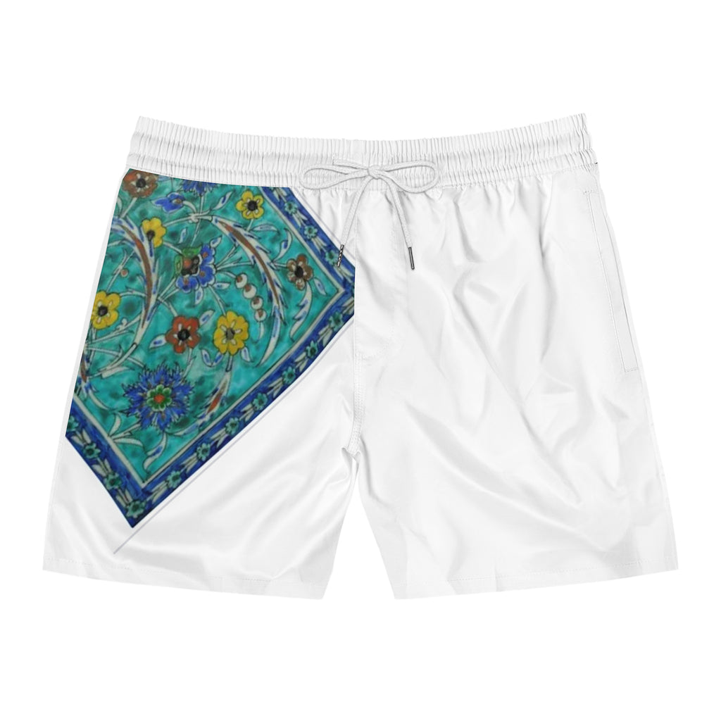 Persian Tile Men's Mid-Length Swim Shorts (AOP)