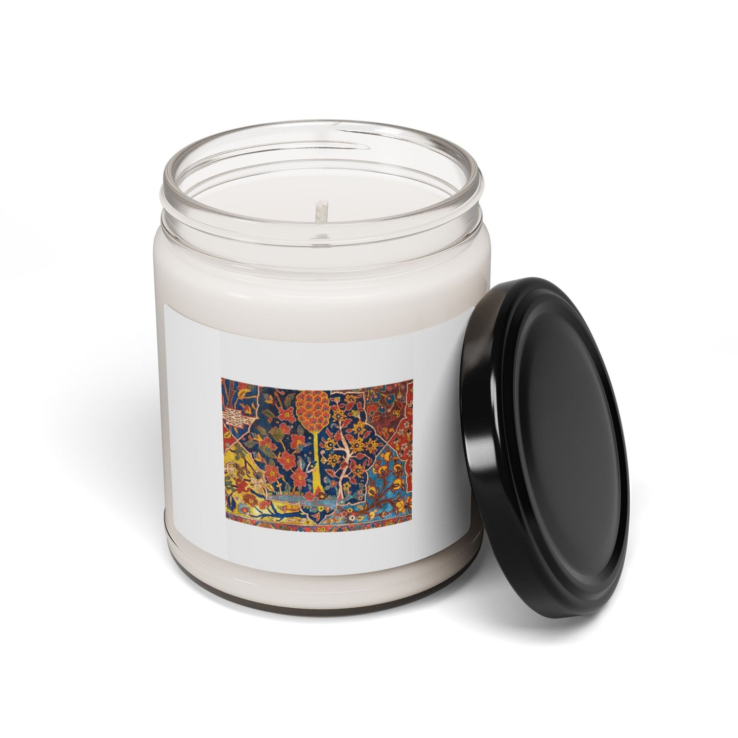 17th century Persian Garden Flora Middle Eastern Candle Botanical Landscape Miniature Nature Art |Persia Dynasty Scented Soy Candle, 9oz