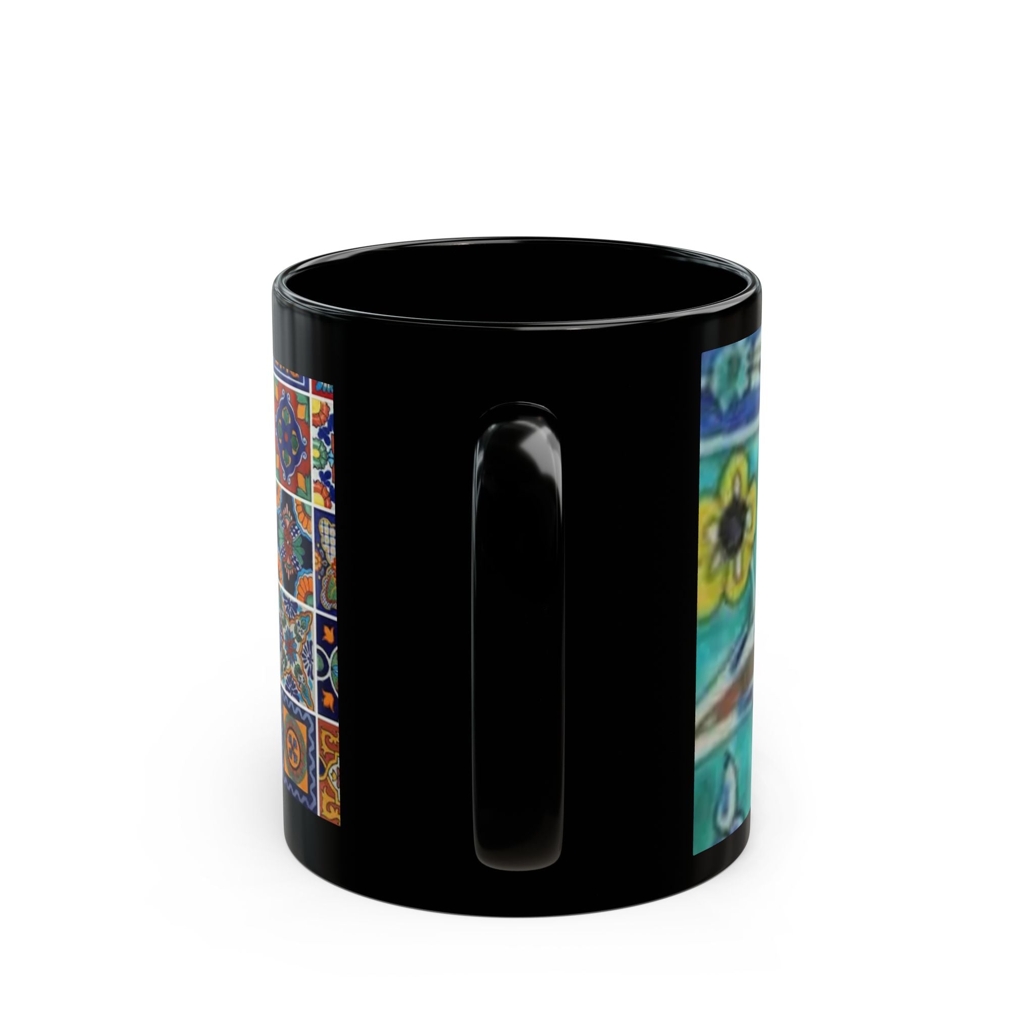 Persian asian art tapestry tiles Black Mug (11oz, 15oz)