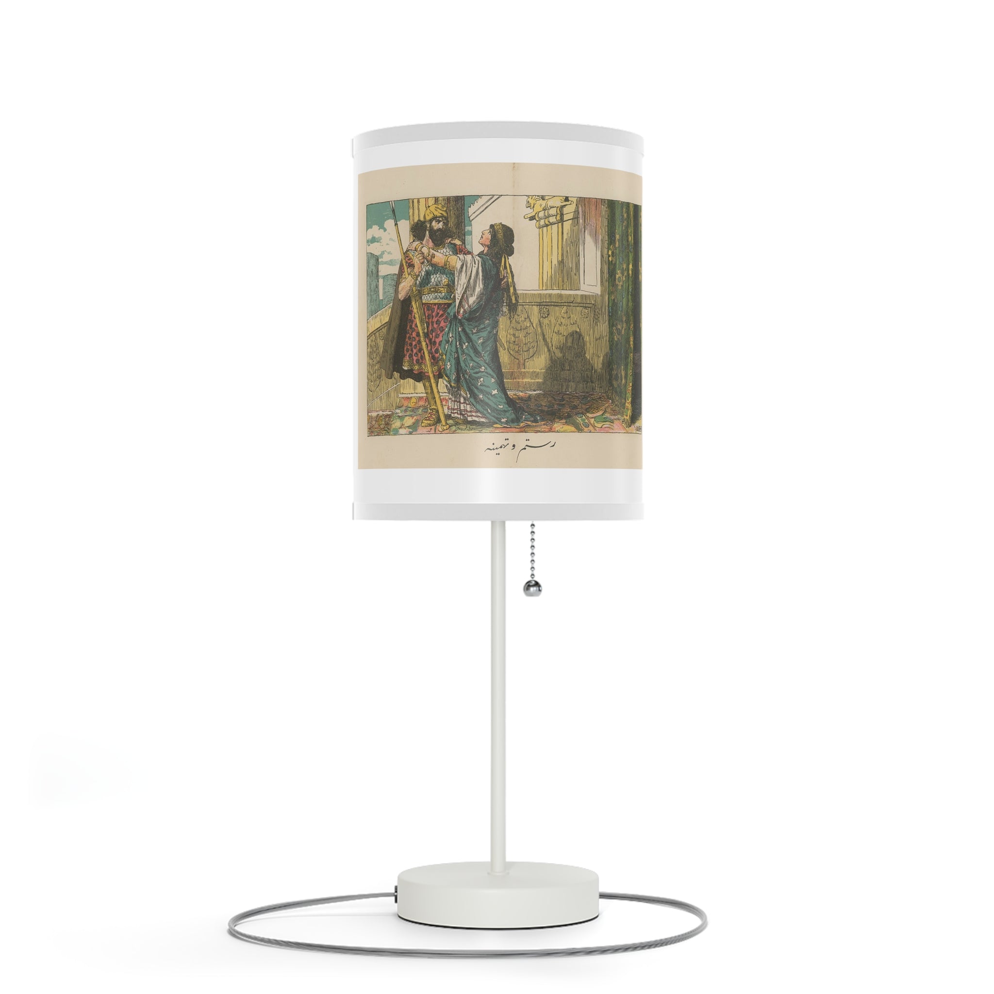 Sohrab Shahnameh ROstam Persian Lamp on a Stand, US|CA plug