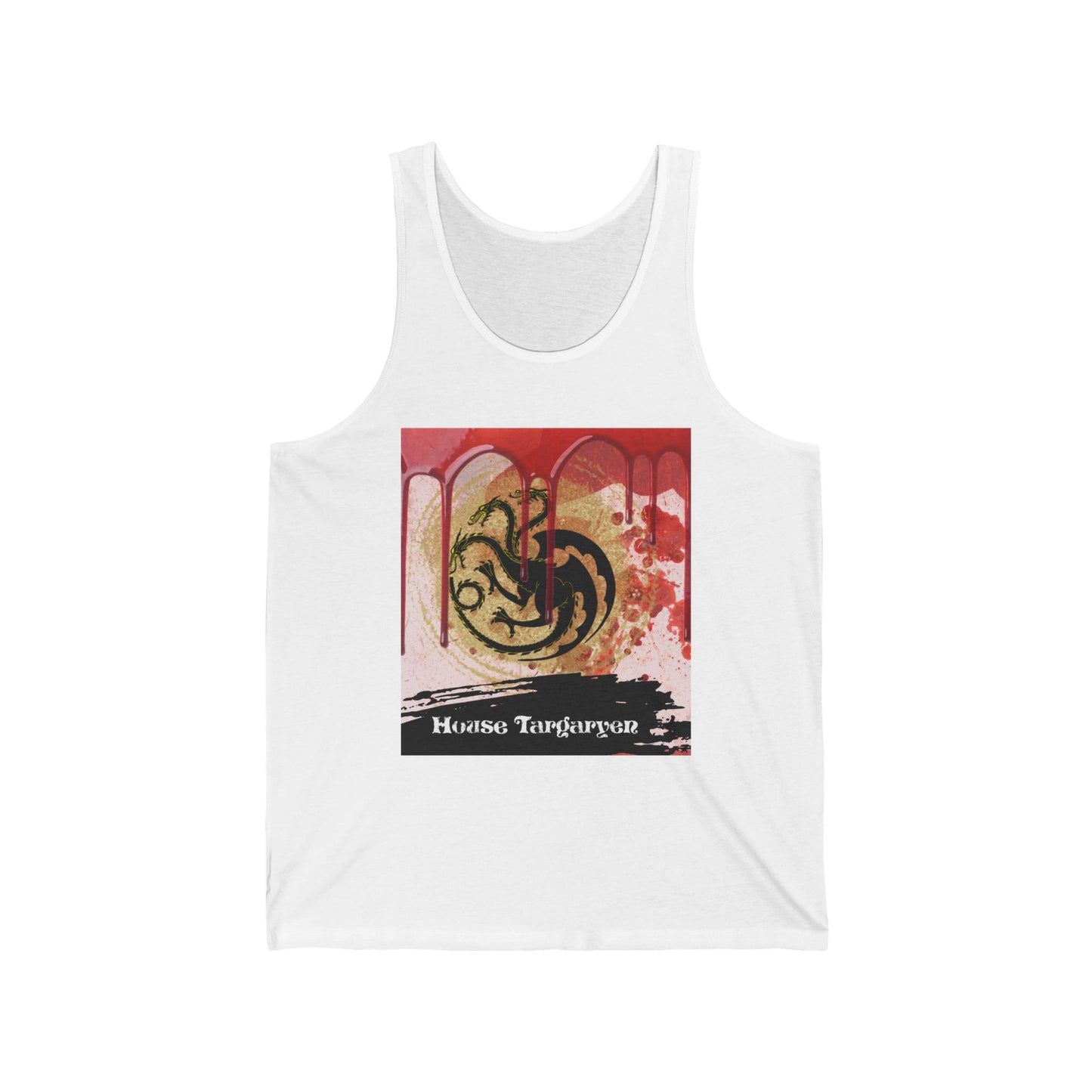 House Targaryen Jersey Tank Fire Blood Jersey Tank, Game Thrones Jersey Tank, Gothic, Jersey Tanks, Dragon Jersey Tank, Jersey Tank