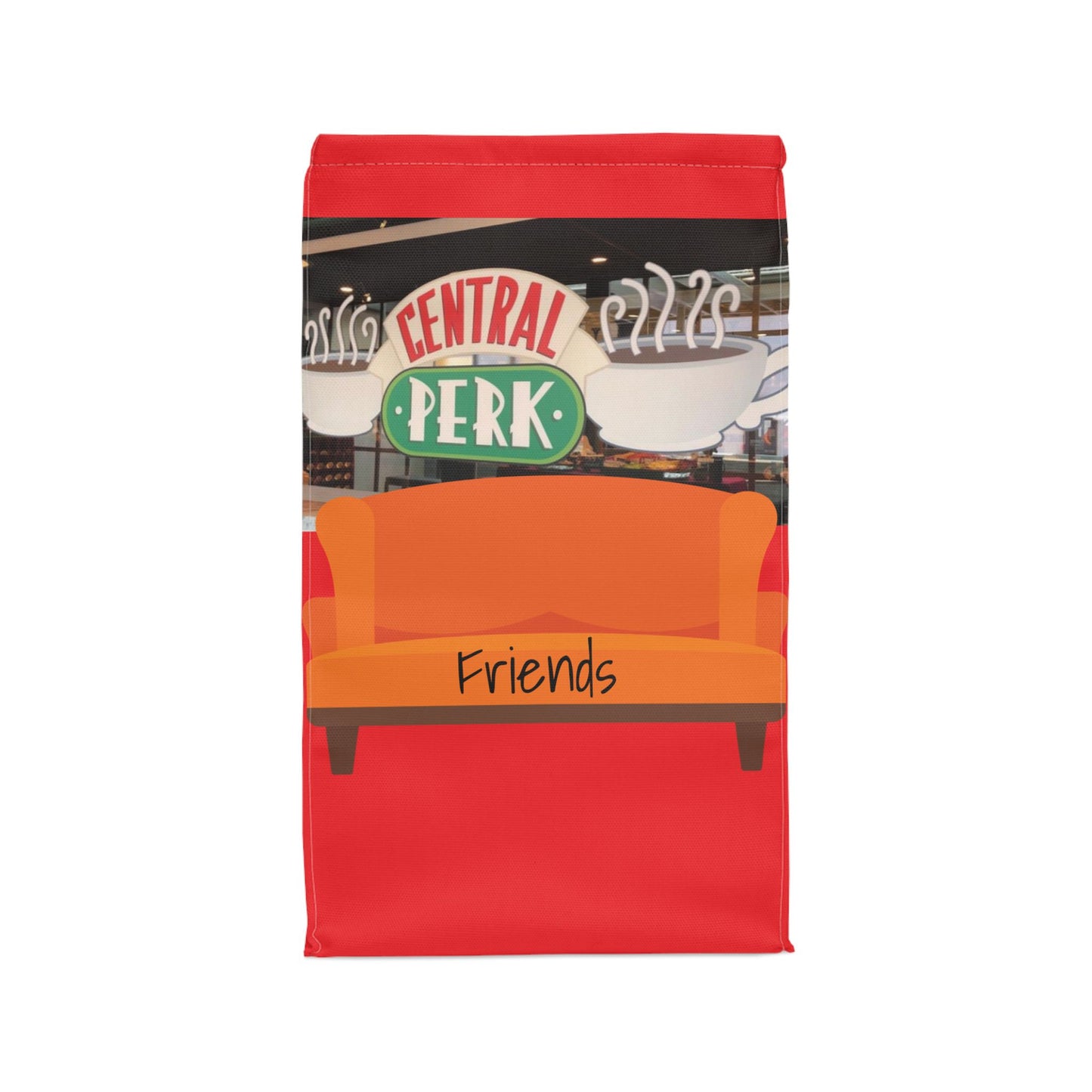 Central perk Monica Friends if I clean it is not clean Monica inspired friends lovers friends Netflix lovers cafe couch Polyester Lunch Bag