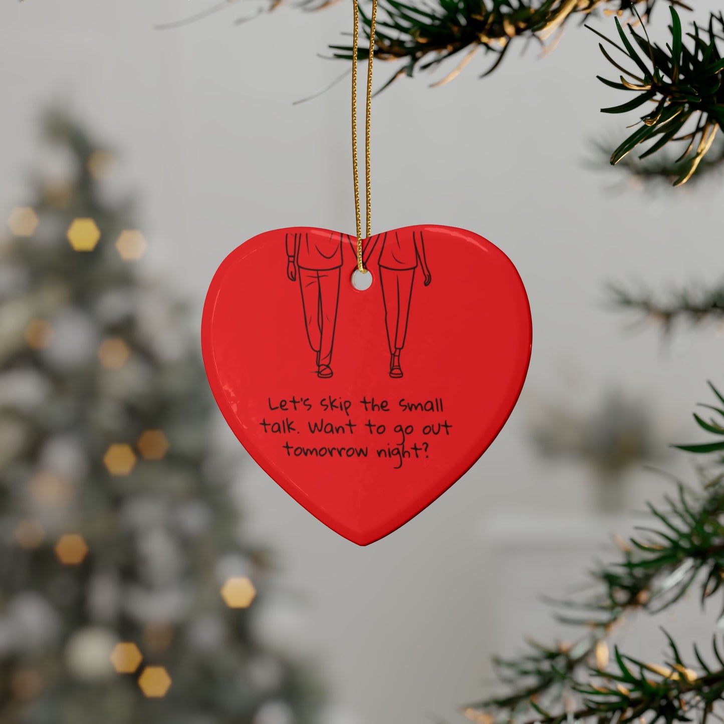 date ask out flirt love romantic gift Ceramic Ornaments (1pcs, 5pcs, 10pcs, 20pcs)