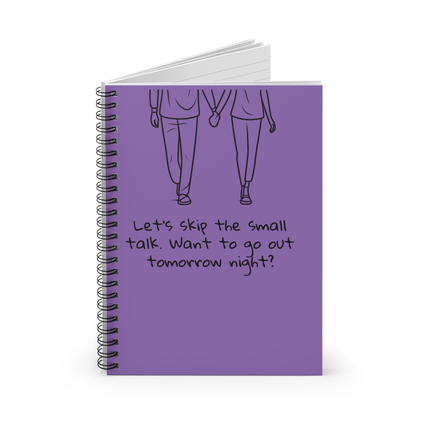 my boyfriend girlfriend romantic purple journal to spend my day with the love of my life Spiral Notebook - Ruled Line