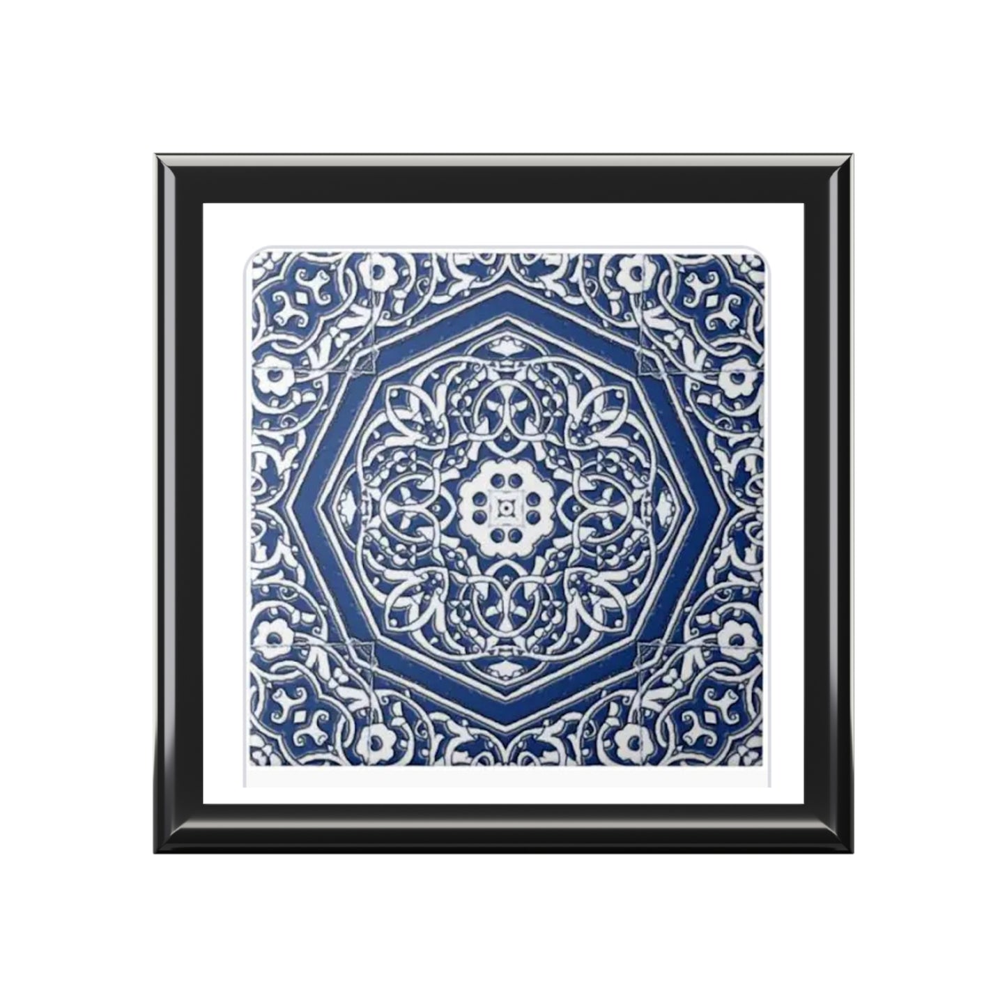 Persian tile inspired tapestry golchin Jewelry Box