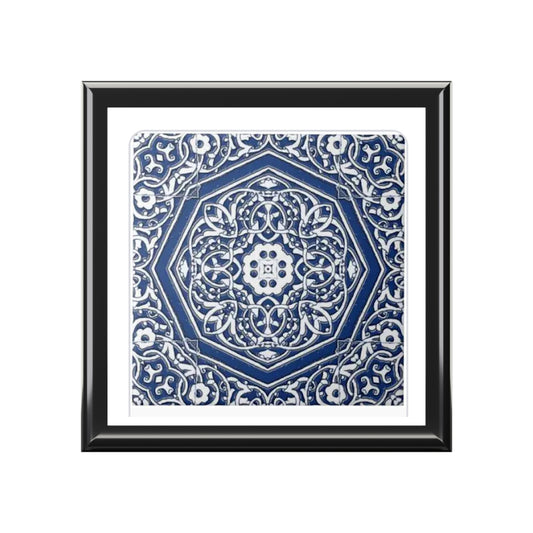 Persian tile inspired tapestry golchin Jewelry Box