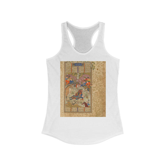 Asian art persian Women's Ideal Racerback Tank