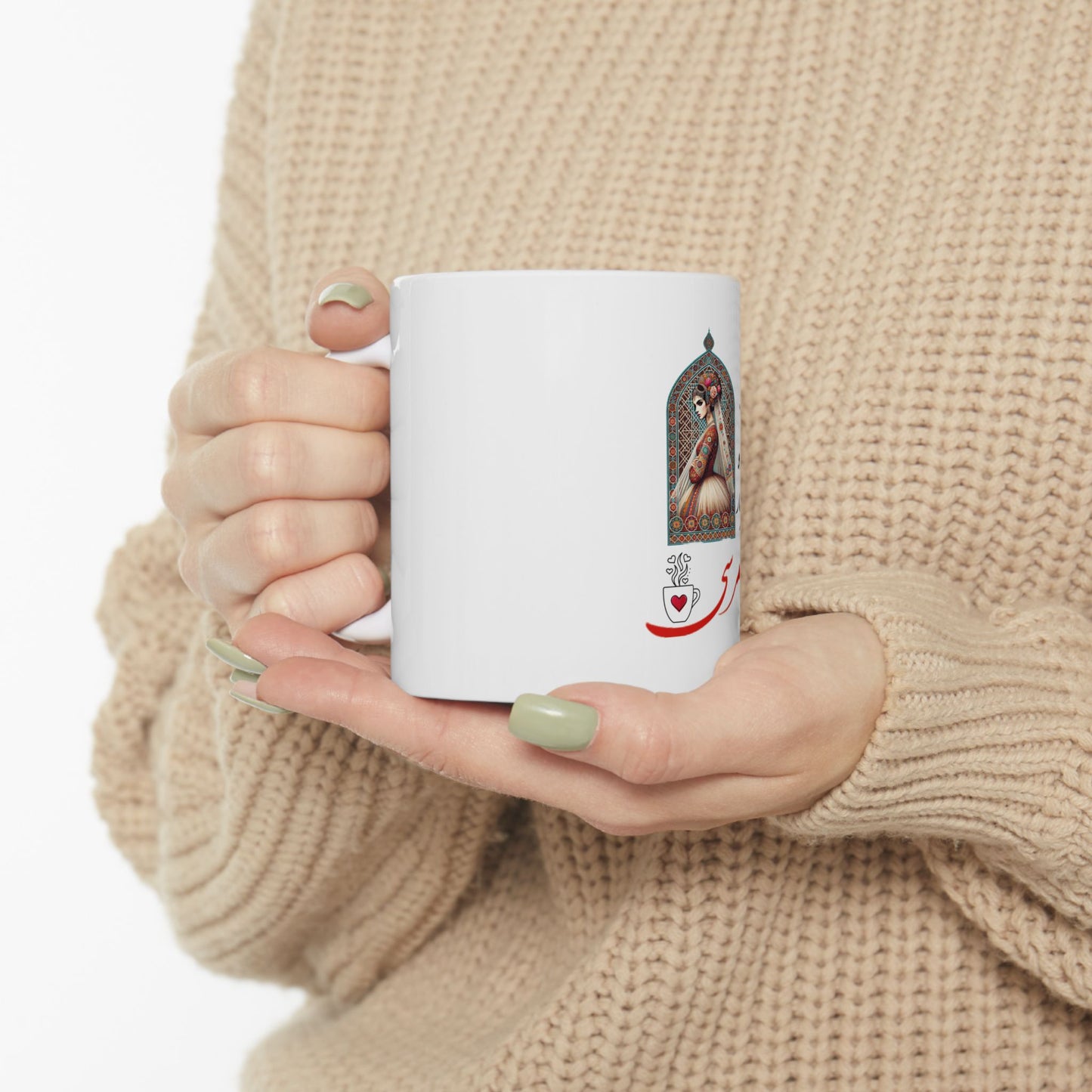 Persian Lady Ceramic Mug, (11oz, 15oz)