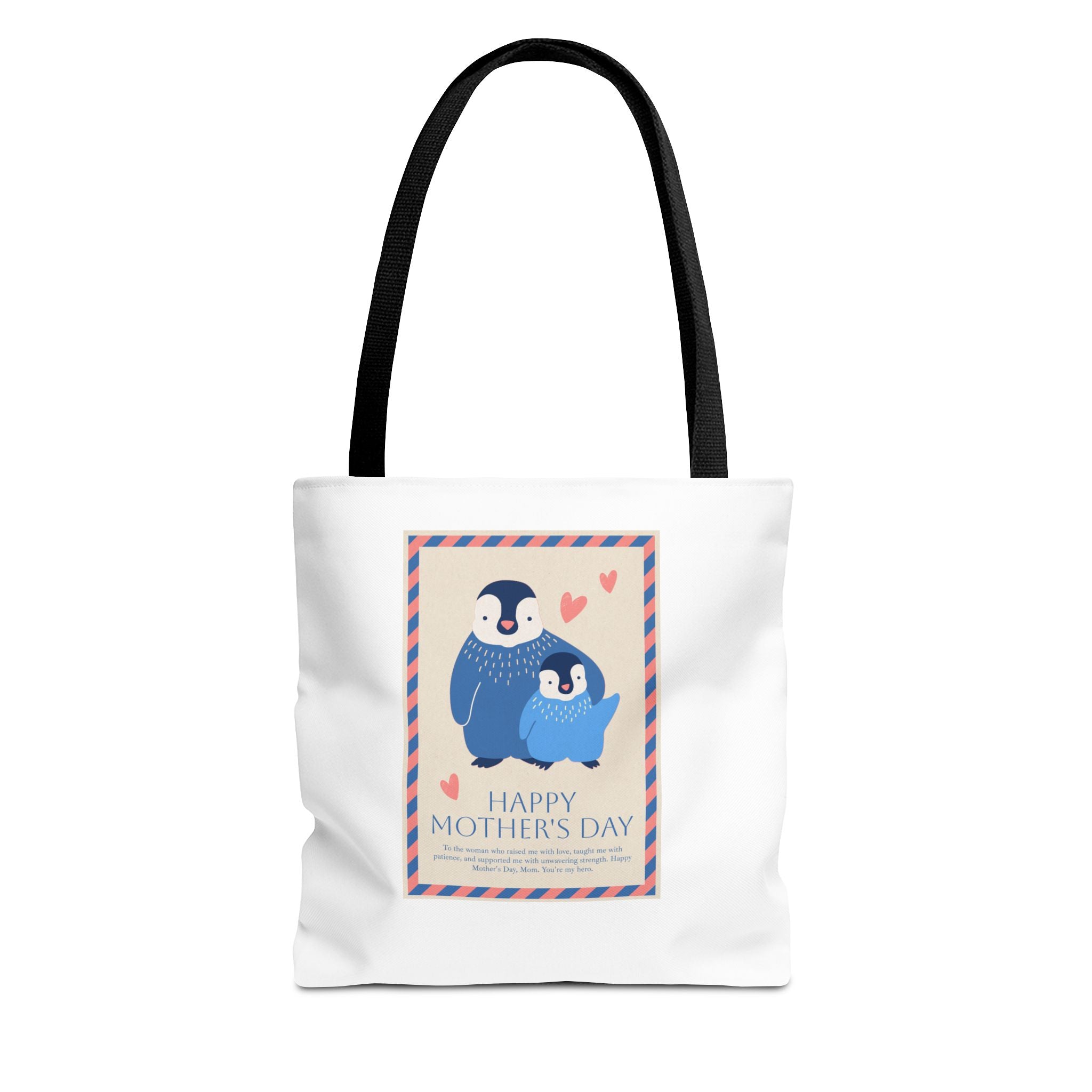 Penguin MOM will you be my penguin Mom's Cute Mother's Day Tote Bag (AOP)