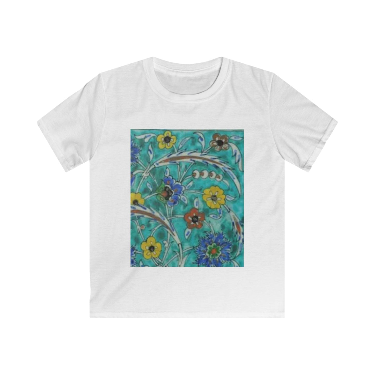 Persian tiles Kids Softstyle Tee
