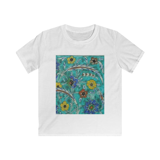 Persian tiles Kids Softstyle Tee