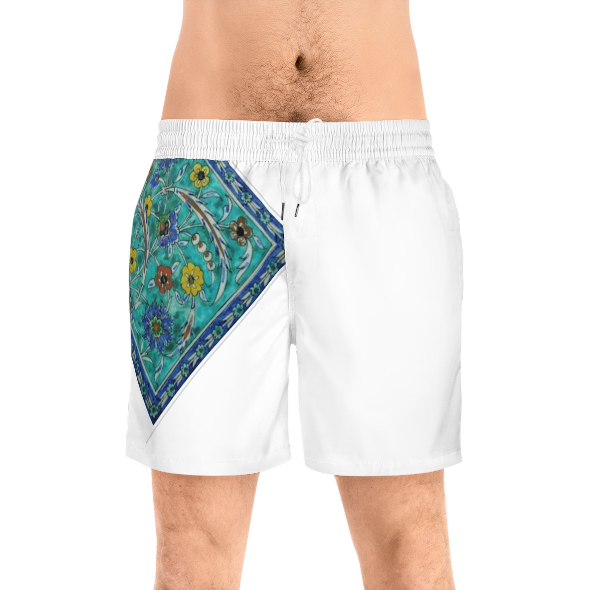 Persian Tile Men's Mid-Length Swim Shorts (AOP)