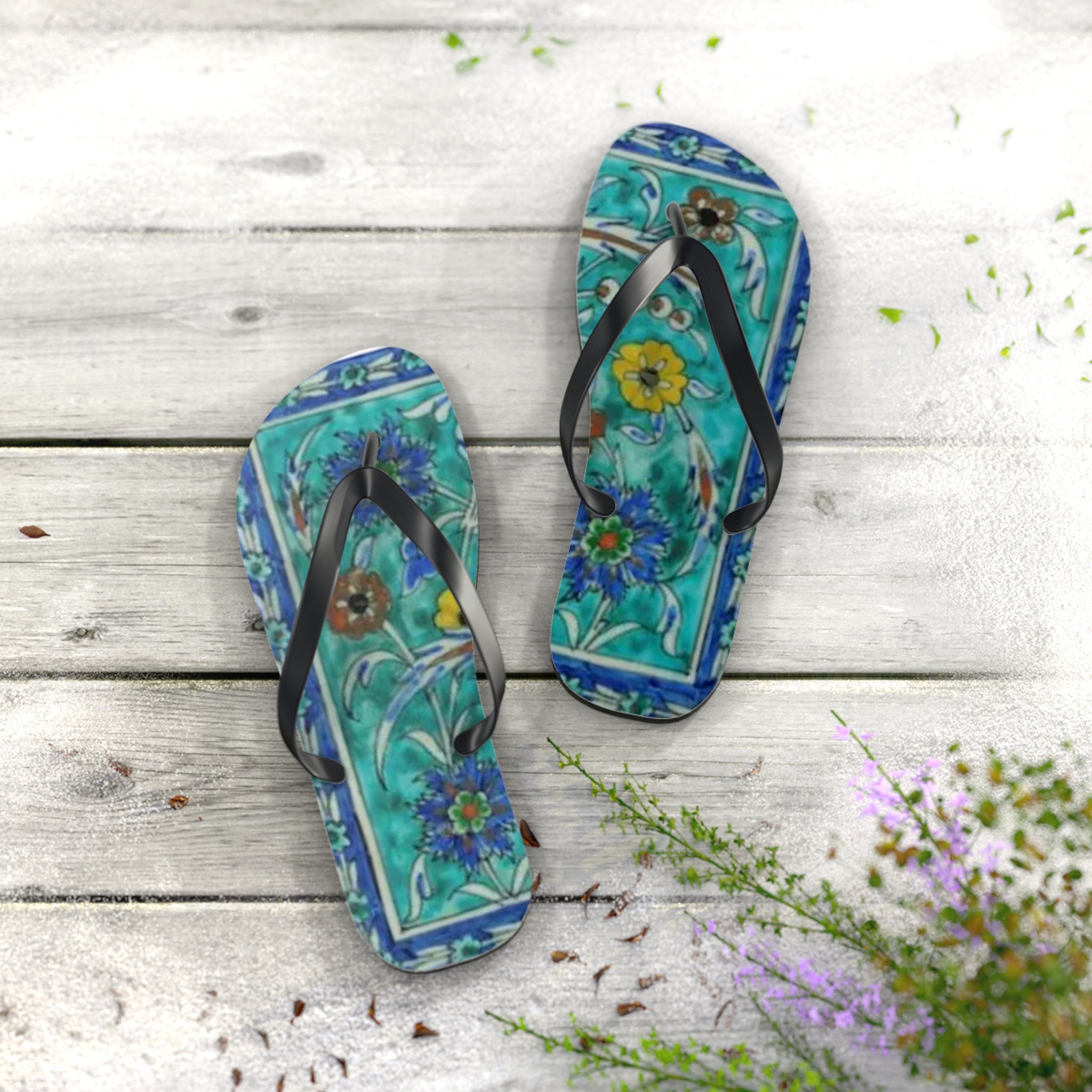 Persian tiles Flip Flops