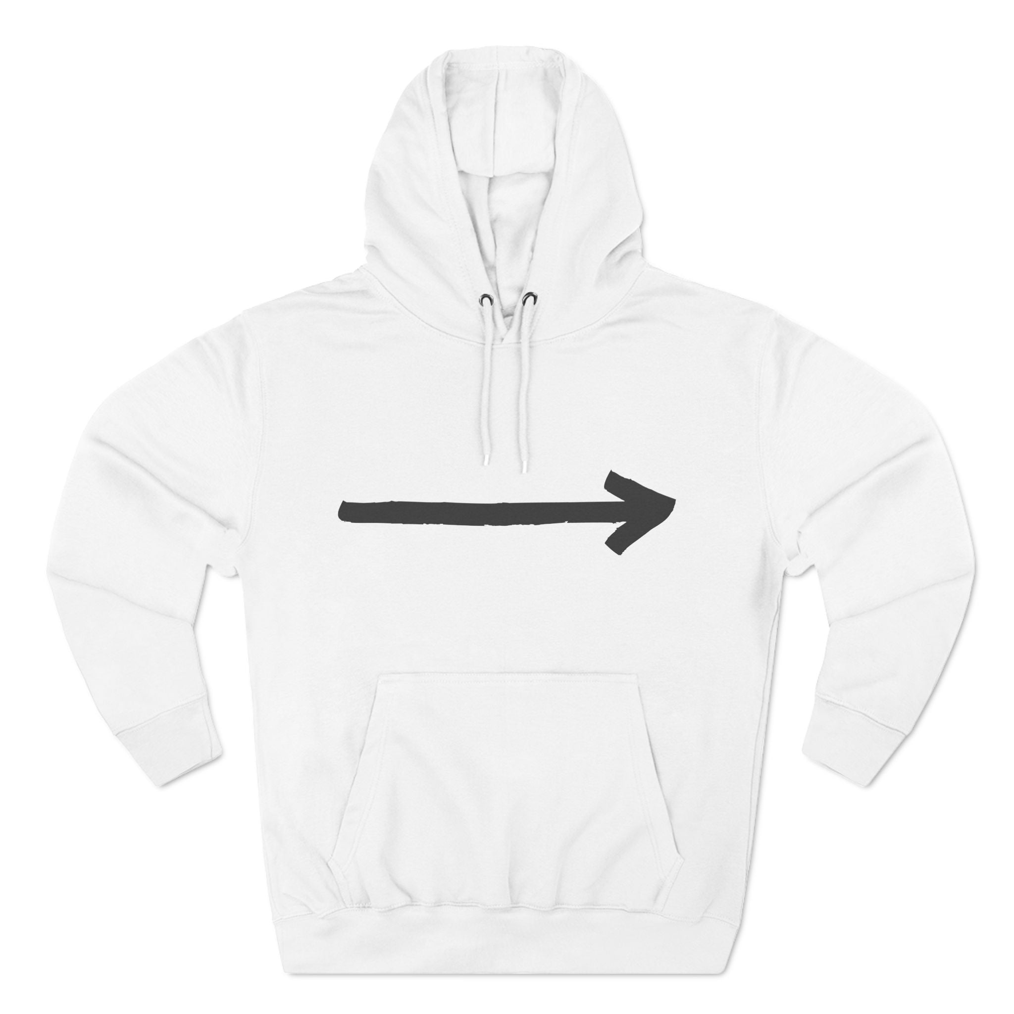 Three-Panel Fleece Hoodie