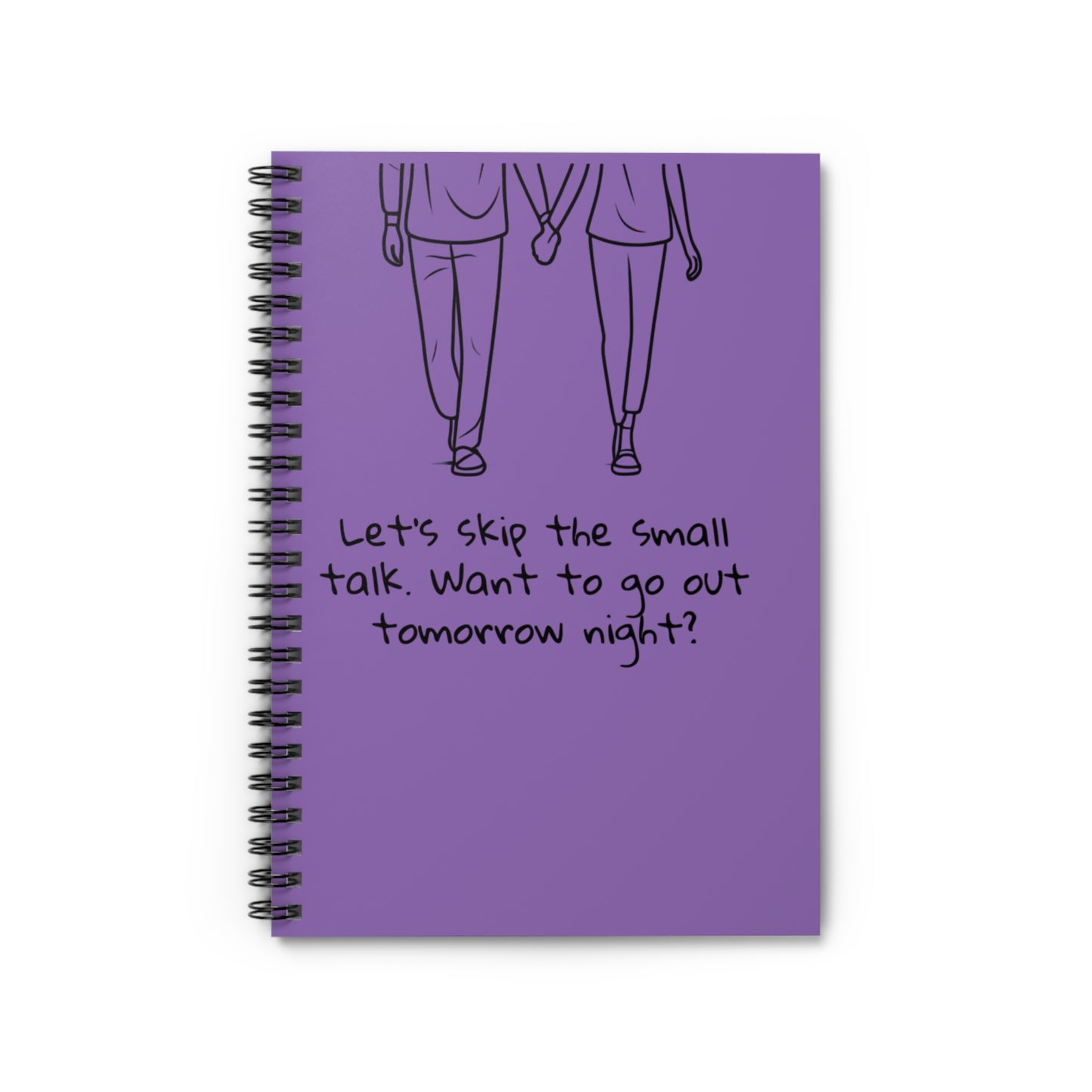 my boyfriend girlfriend romantic purple journal to spend my day with the love of my life Spiral Notebook - Ruled Line