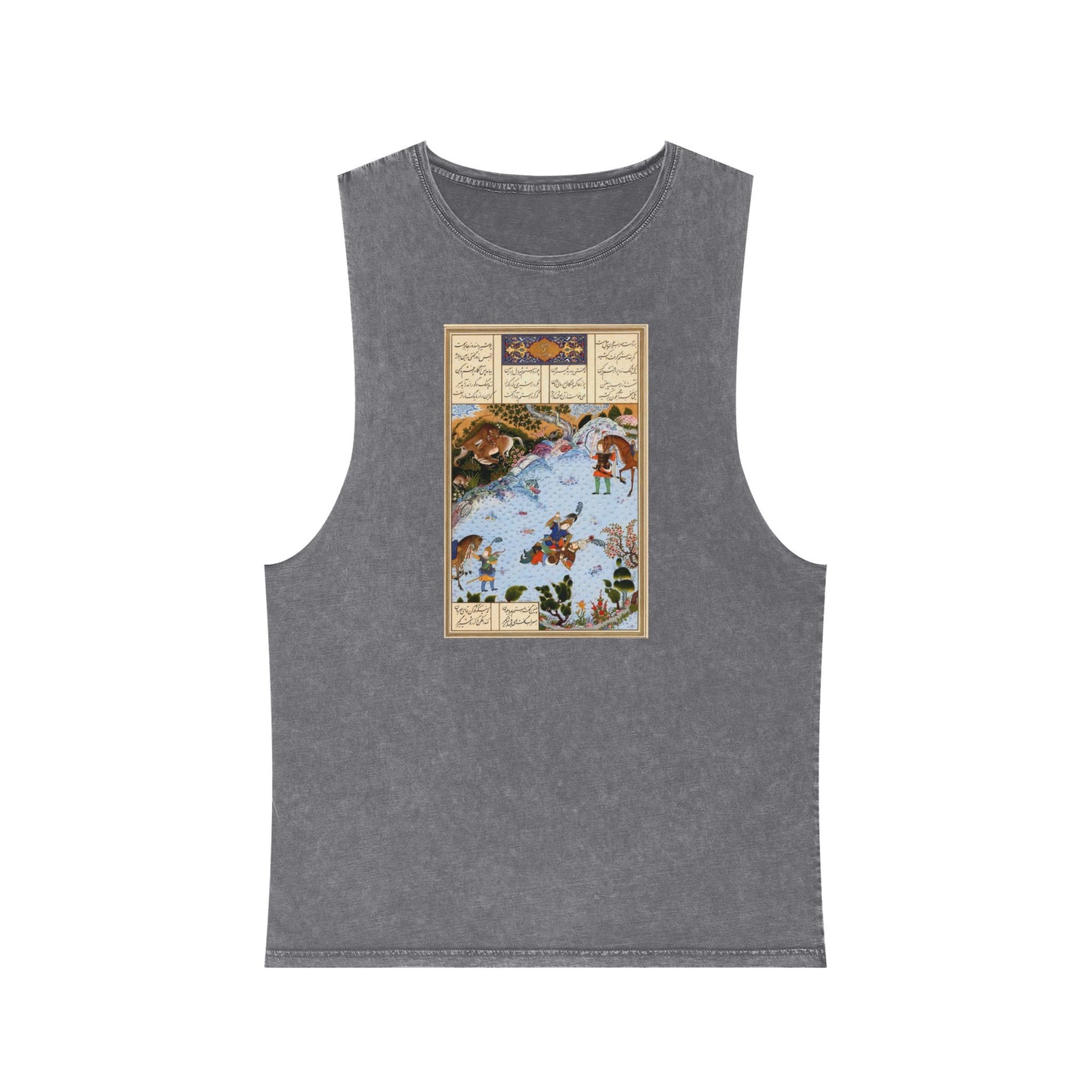 Rostam Sohrab Shahnameh Unisex Stonewash Tank Top