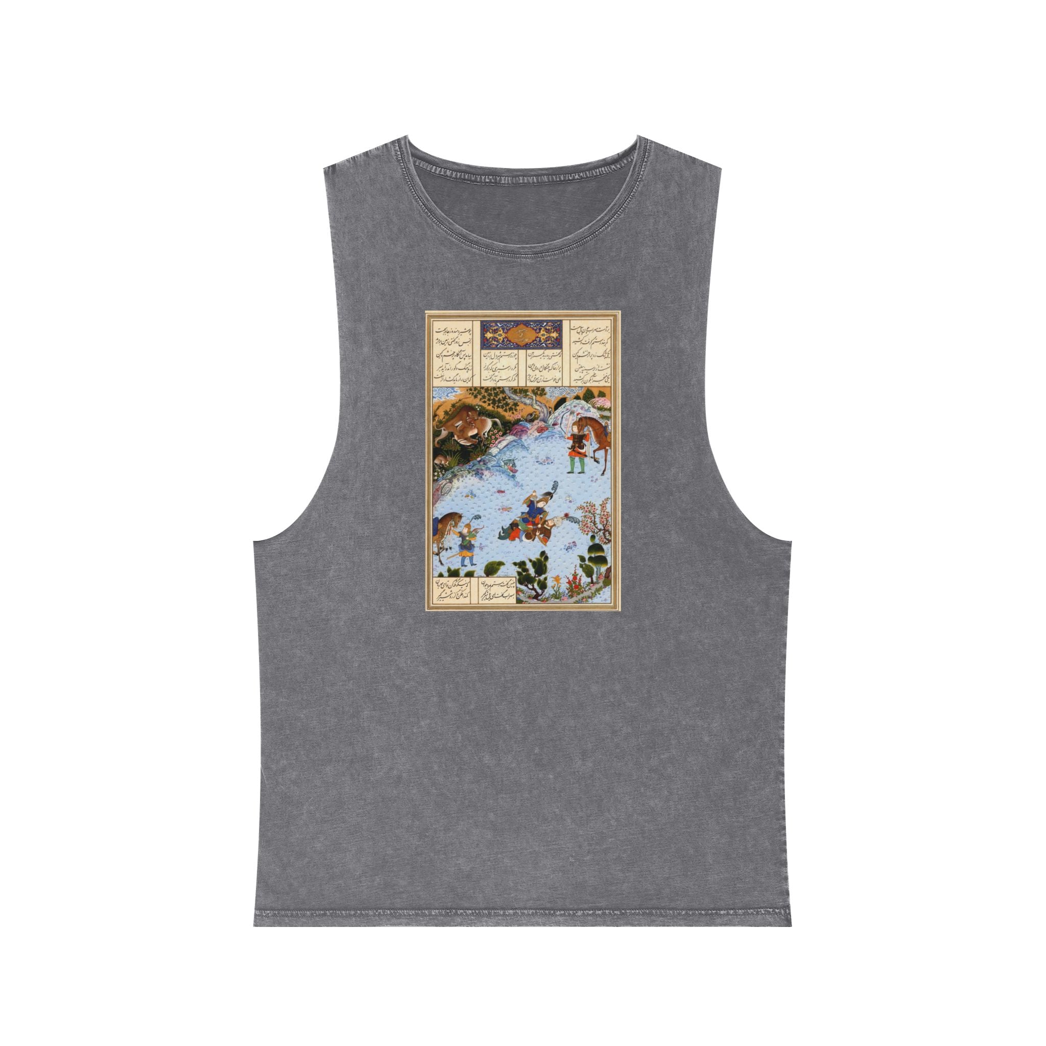 Rostam Sohrab Shahnameh Unisex Stonewash Tank Top