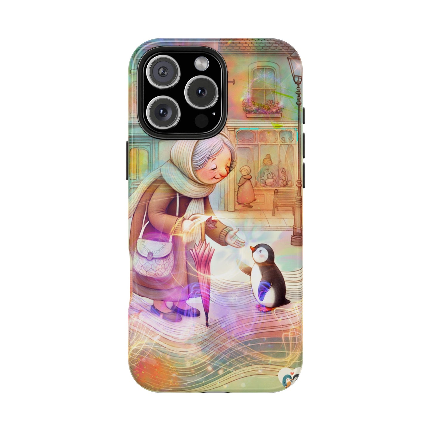 Love Penguin Phone case iPhone 15, 16 pro max, iPhone 14 Pro, iPhone 14 Plus Tough Phone Cases