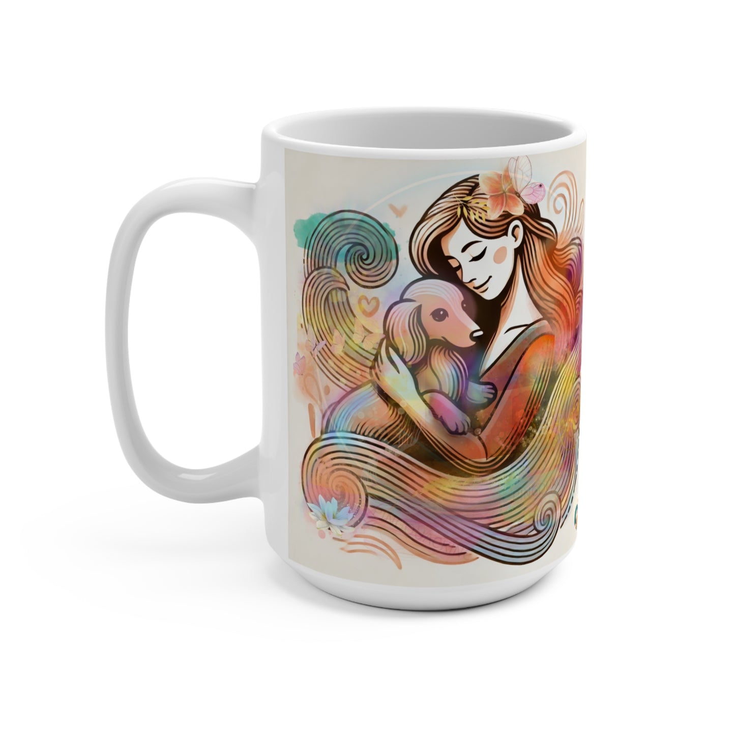 Shana and Sebastus Watercolor Art Mug 15oz