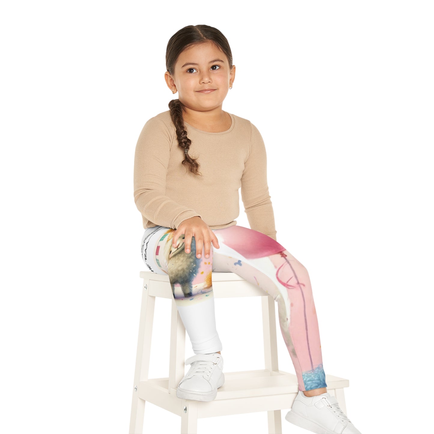 funny sheep joke Kids Leggings (AOP)