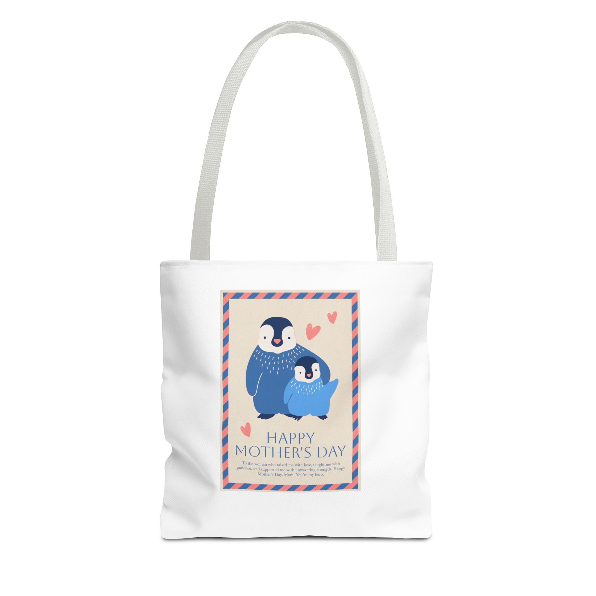 Penguin MOM will you be my penguin Mom's Cute Mother's Day Tote Bag (AOP)