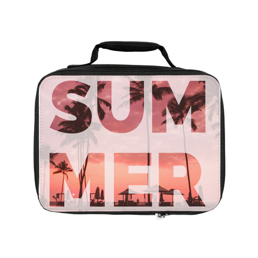 Summer lovers Summer lunch  on the beach for beach lunch summer vibes summer reads summer food  I love summer big font Lunch Bag