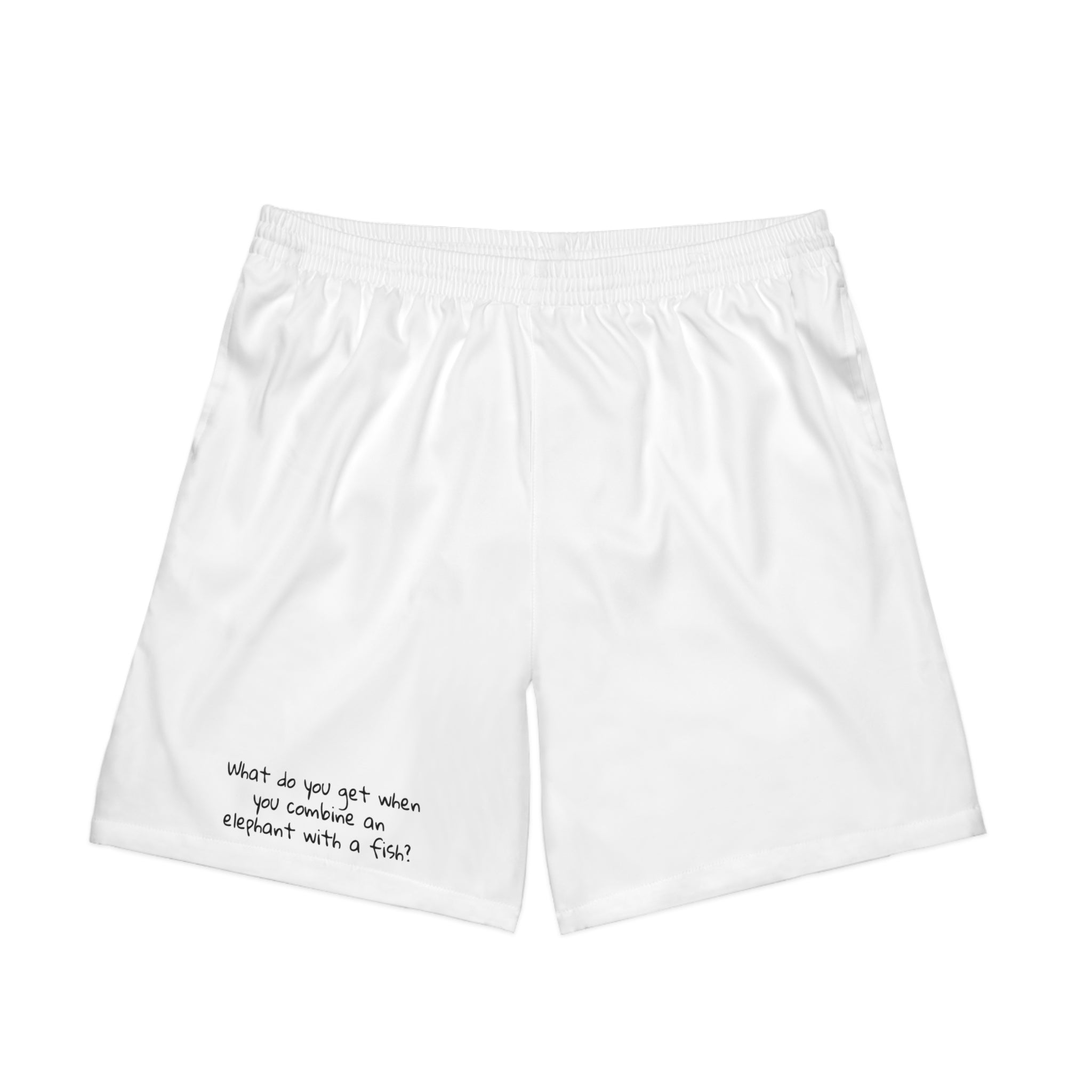 Funny Sarcastic Men's Elastic Beach Shorts (AOP)