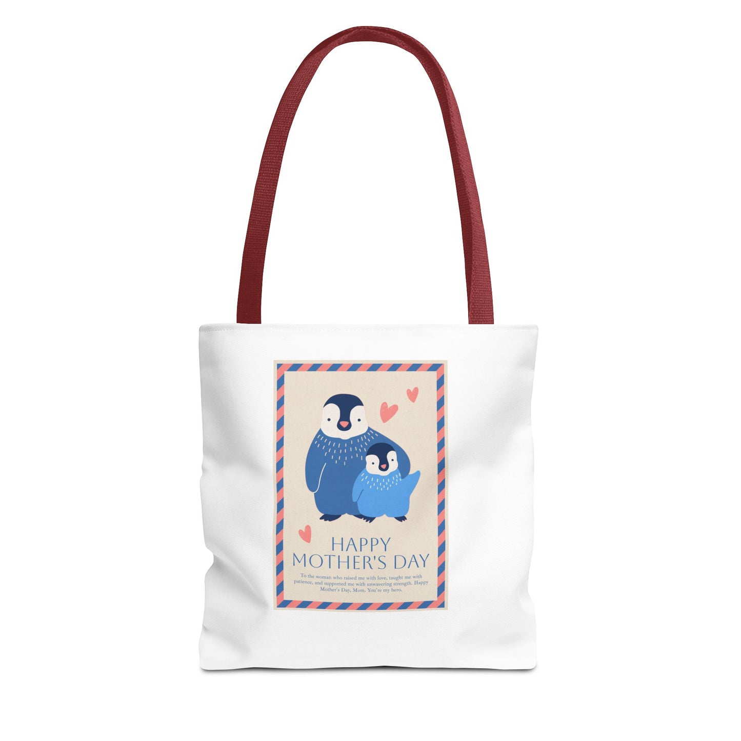 Penguin MOM will you be my penguin Mom's Cute Mother's Day Tote Bag (AOP)