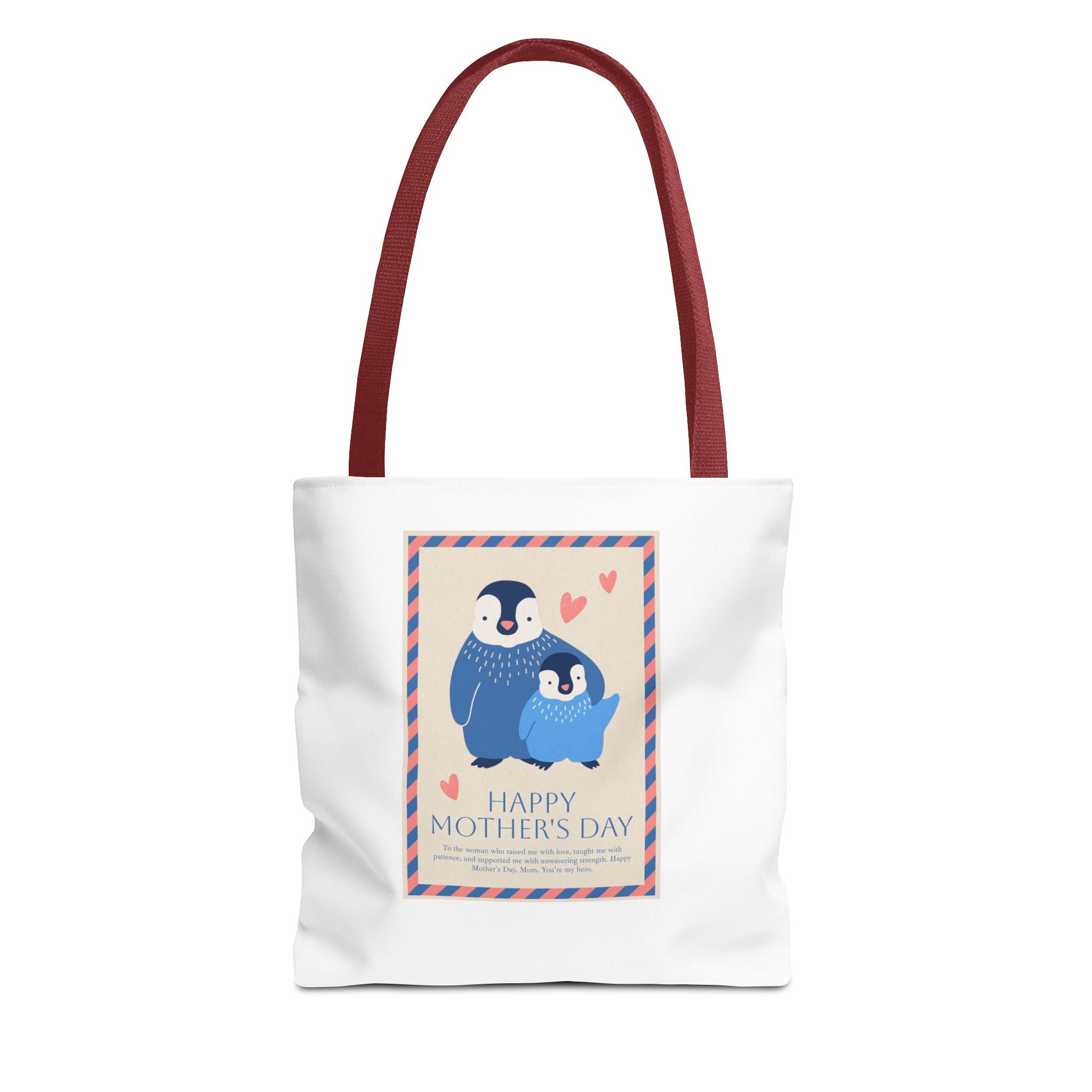 Penguin MOM will you be my penguin Mom's Cute Mother's Day Tote Bag (AOP)
