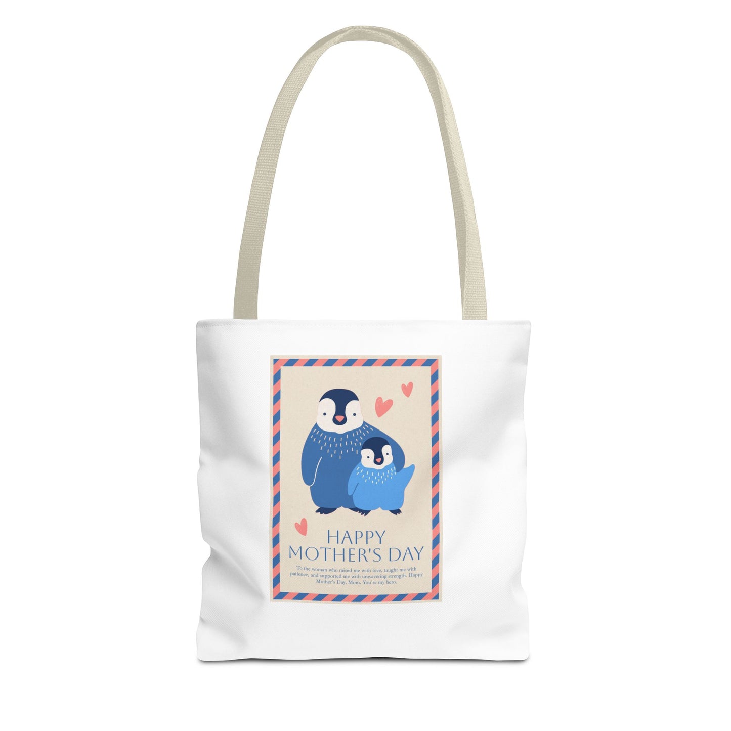 Penguin MOM will you be my penguin Mom's Cute Mother's Day Tote Bag (AOP)