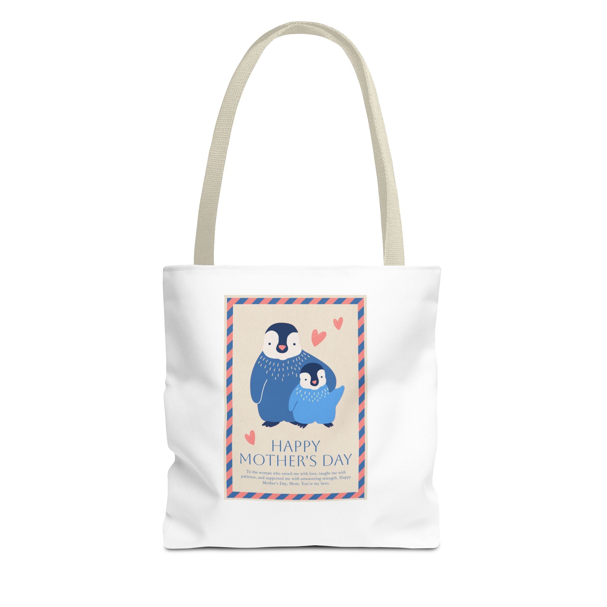 Penguin MOM will you be my penguin Mom's Cute Mother's Day Tote Bag (AOP)