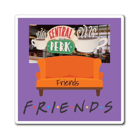 Purple Central Perks Friends couch coffee lovers Magents coffee mugs coffee at central perk Magnets 2 coffee for friends chandler Rachel