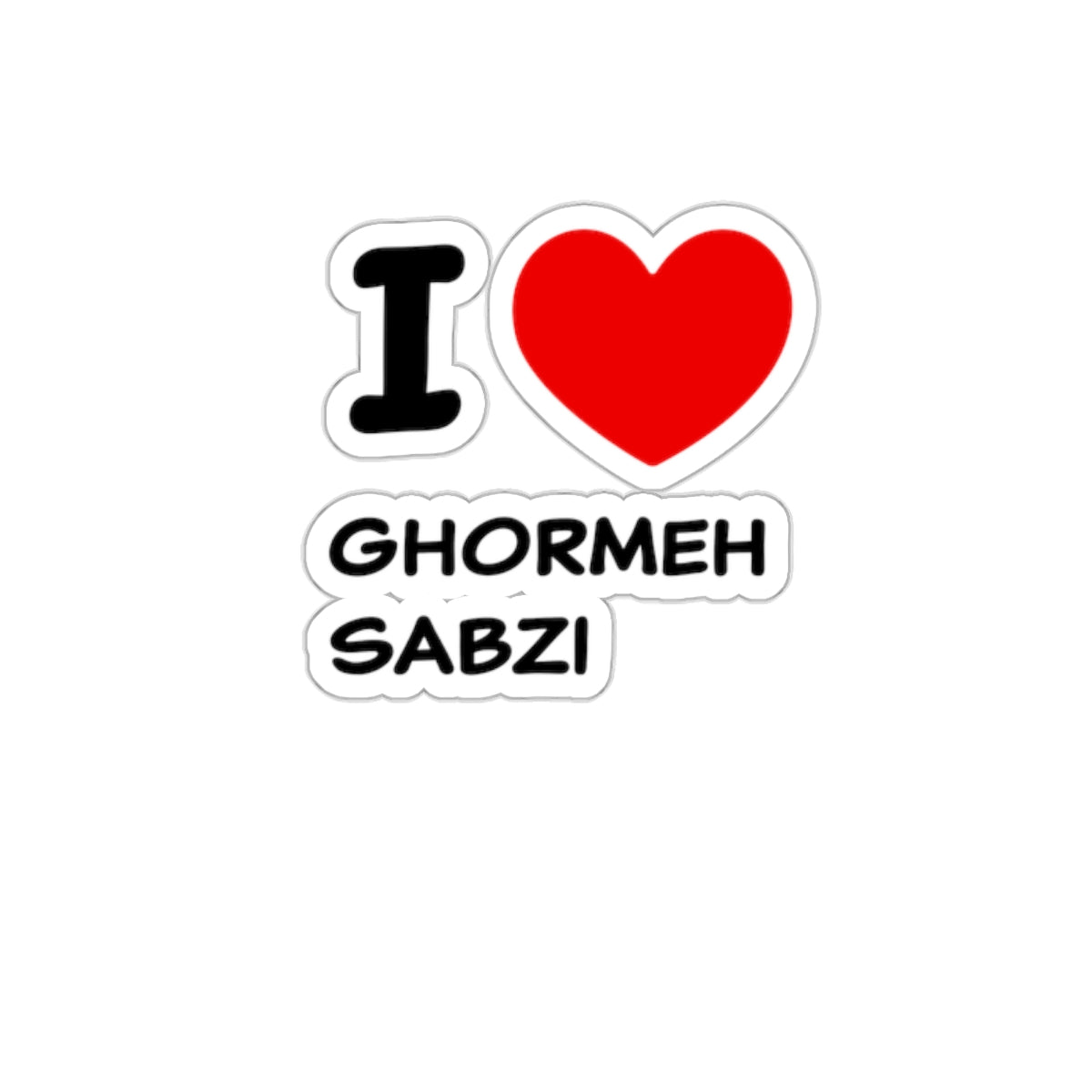 I love ghormeh sabzi persian ghormeh sabzi lovers Ceramic Mug, Kiss-Cut Stickers