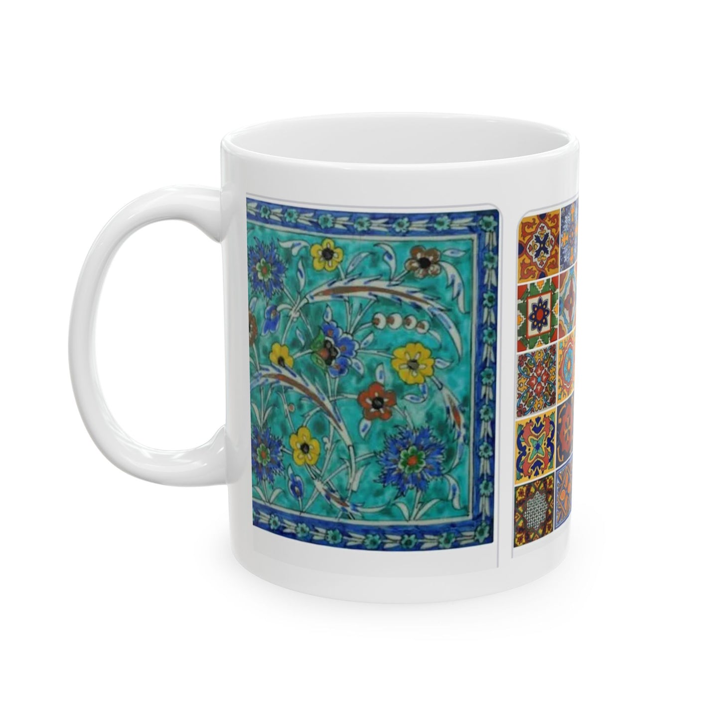 Persian tiles tapestry Ceramic Mug, (11oz, 15oz)