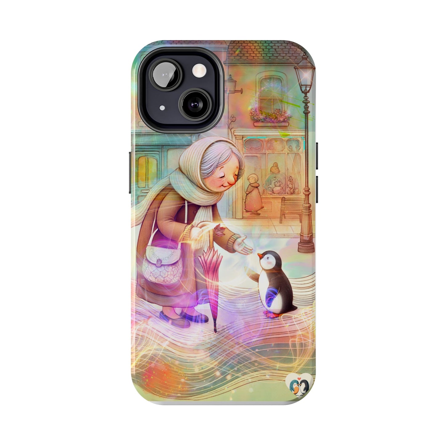 Love Penguin Phone case iPhone 15, 16 pro max, iPhone 14 Pro, iPhone 14 Plus Tough Phone Cases